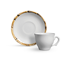 Jogo 6 de Xícaras para Café Bambu