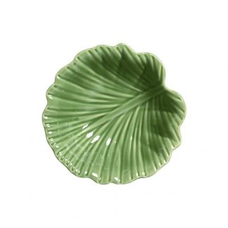 Tigela G Relevada Leaves Verde