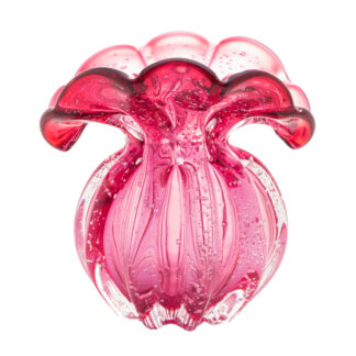Vaso em Vidro Italy Rosa