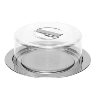 Queijeira de Inox com Tampa de Acrílico