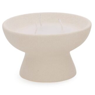 Vela com Suporte em Cerâmica