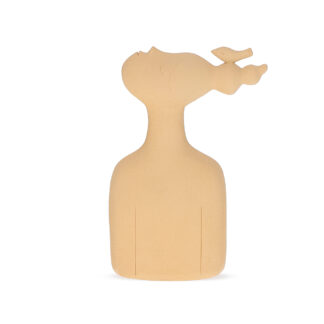 Escultura Mulher com Pássaro
