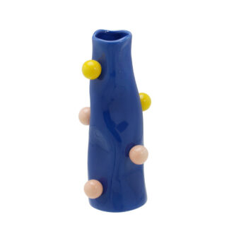 Vaso Decorativo em Cerâmica Azul