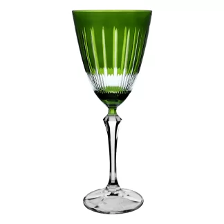 Taça Bohemia Água Elizabeth 350ml Verde